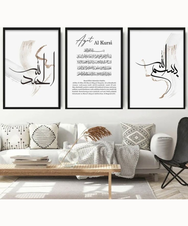 Calligraphy Wall Art 4, set of 3