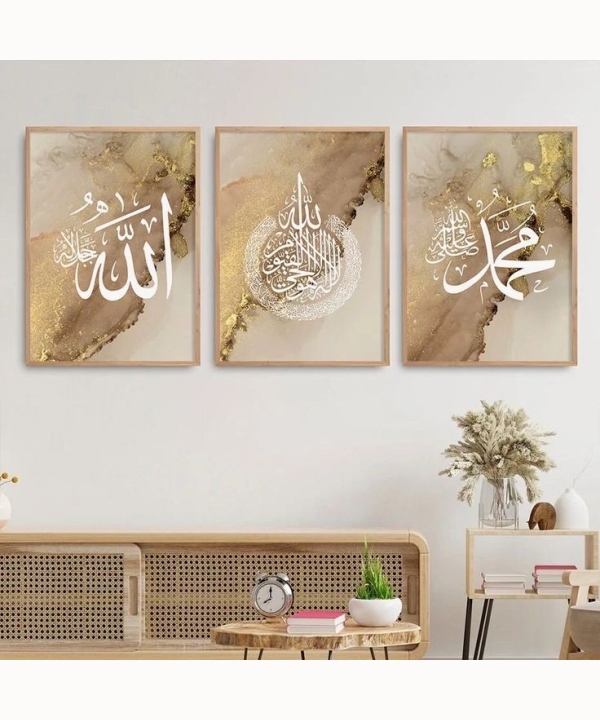 Calligraphy Wall Art 5, set of 3