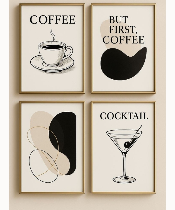 Kitchen Wall Art 10, set of 4