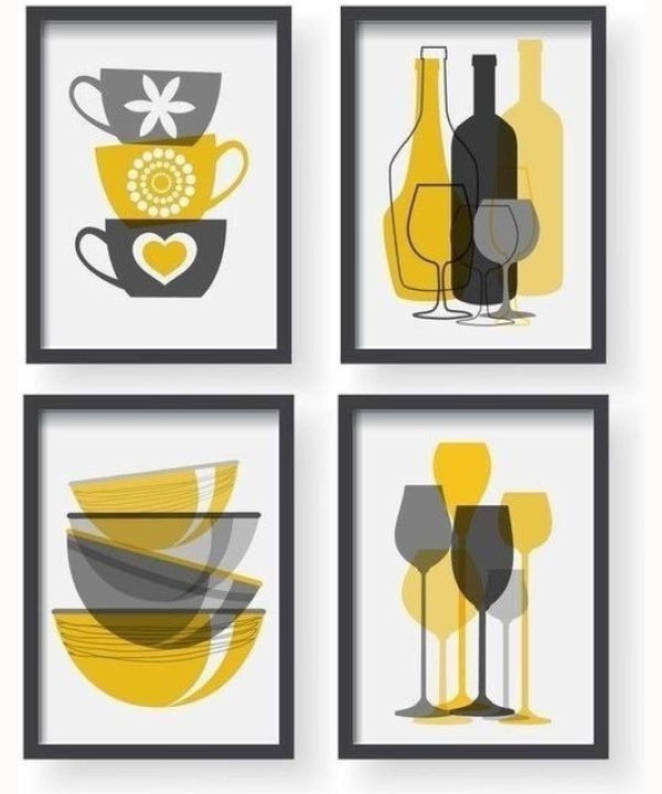 Kitchen Wall Art 13, set of 4