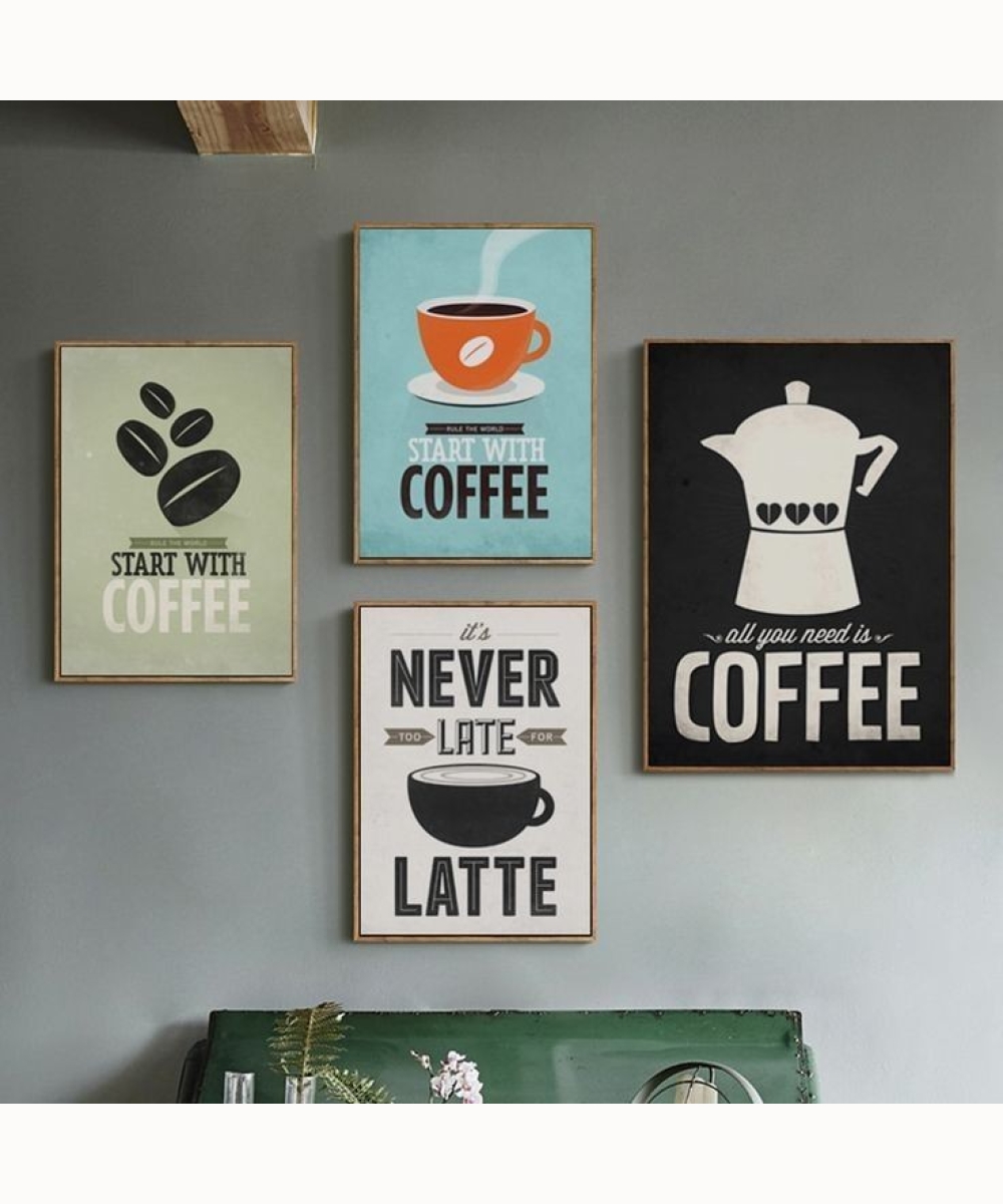 Kitchen Wall Art 14, set of 4 (3 A3, 1 A2)