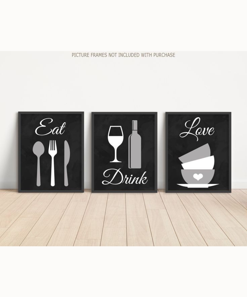 Kitchen Wall Art 16 set of 3