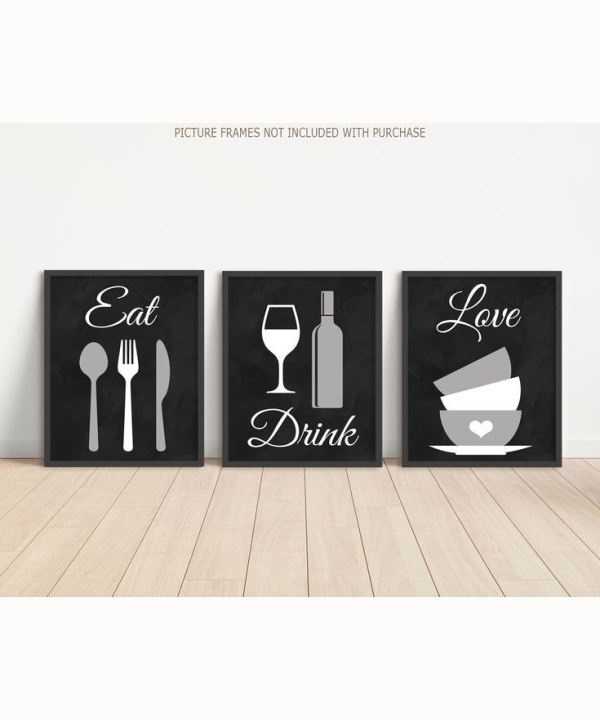 Kitchen Wall Art 16 set of 3
