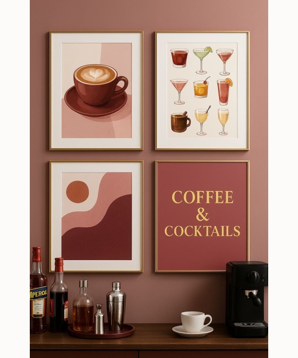 Kitchen Wall Art 2, set of 4
