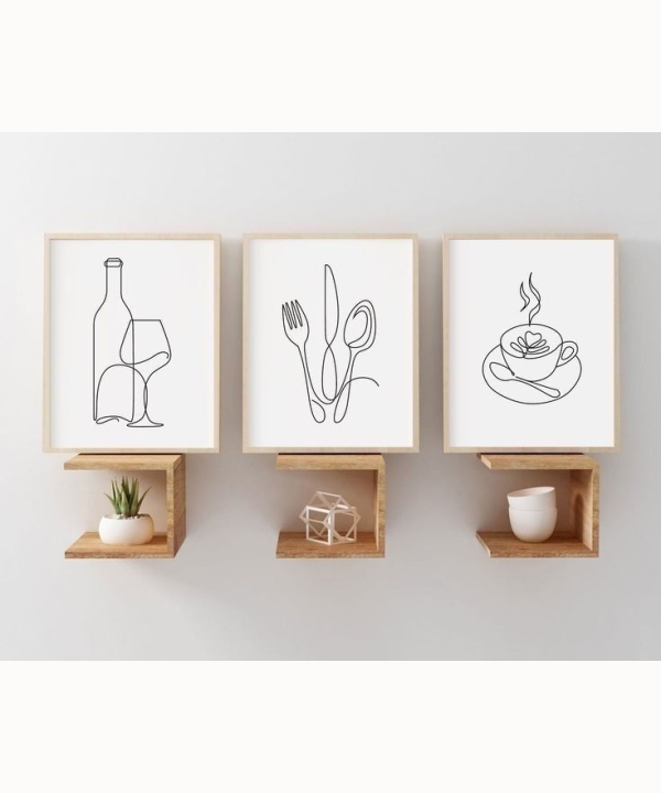 Kitchen Wall Art 22, set of 3