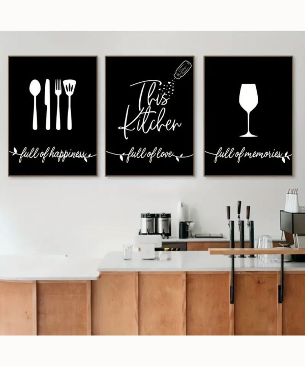 Kitchen Wall Art 6, set of 3