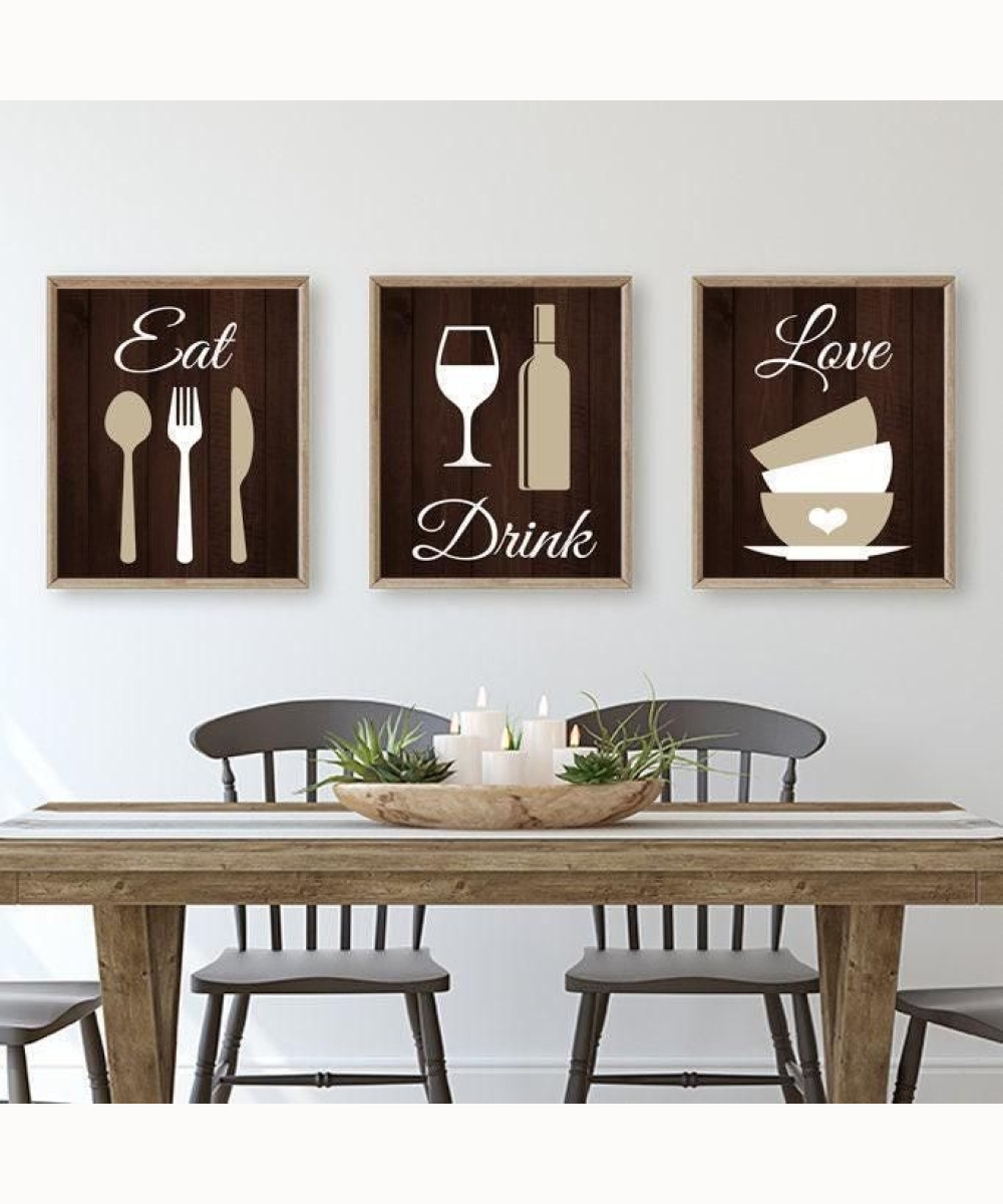 Kitchen Wall Art 7, set of 3