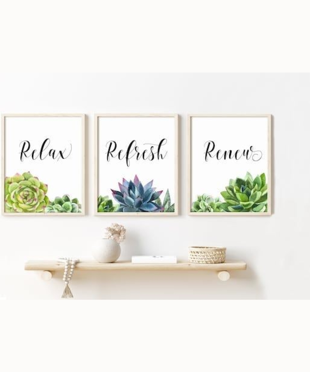 Bathroom Wall Art 1, Set of 3