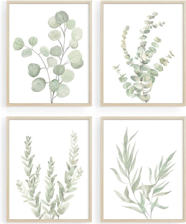 Bathroom Wall Art 2, set of 4