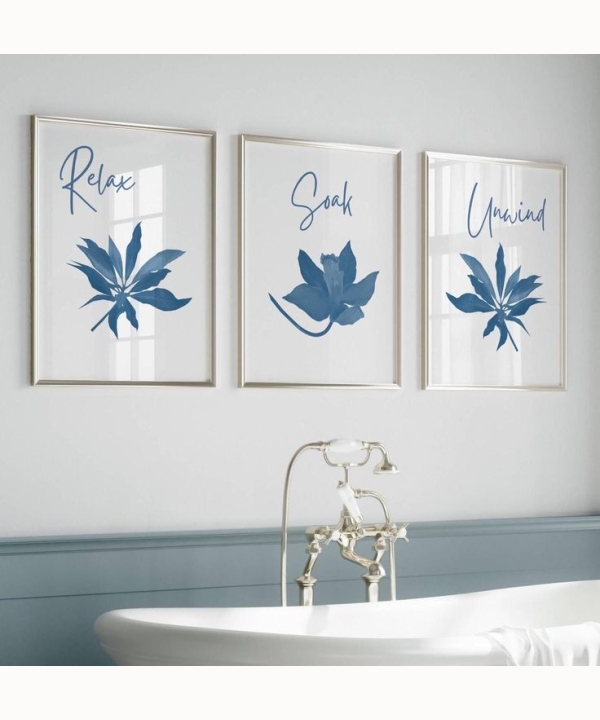 Bathroom Wall Art 3, set of 3