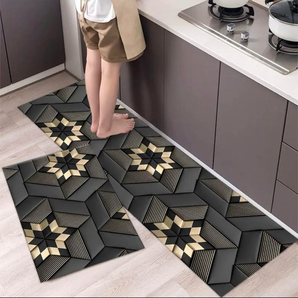 Extra Large Sized Anti Slip Water Absorbent Runner With Mat 29