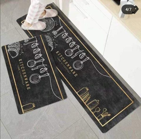 Extra Large Sized Anti Slip Water Absorbent Runner With Mat 30
