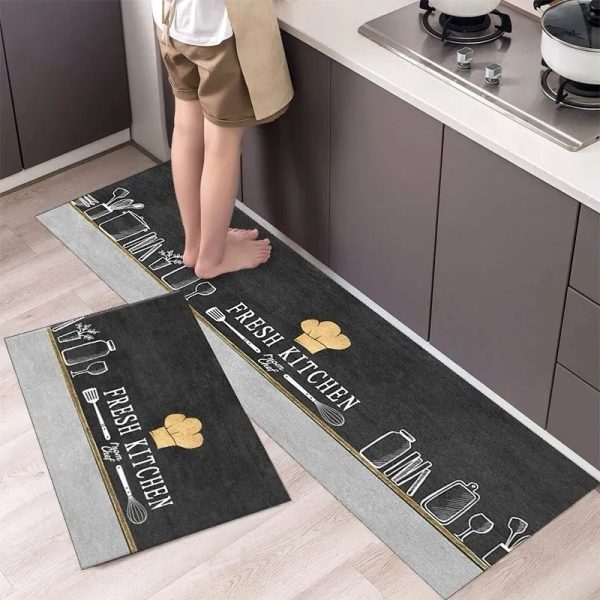 Extra Large Sized Anti Slip Water Absorbent Runner With Mat 33