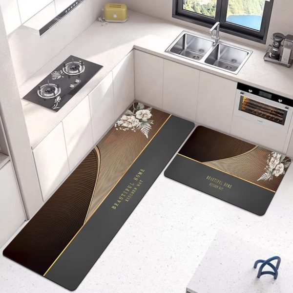 Extra Large Sized Anti Slip Water Absorbent Runner With Mat 34