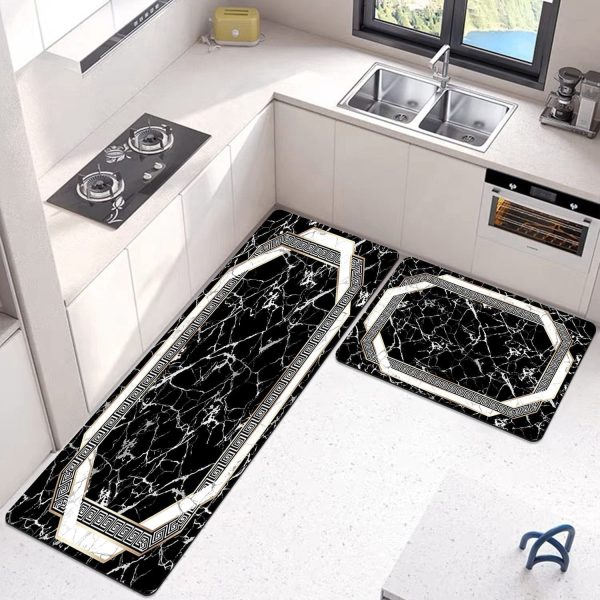 Extra Large Sized Anti Slip Water Absorbent Runner With Mat 44