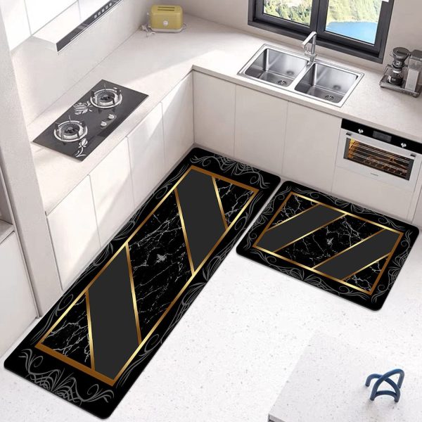 Extra Large Sized Anti Slip Water Absorbent Runner With Mat 45