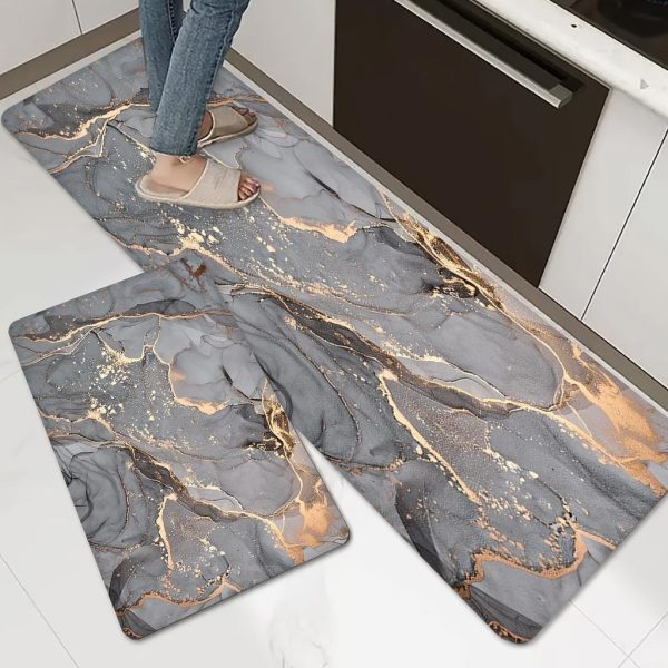 Extra Large Sized Anti Slip Water Absorbent Runner With Mat 46