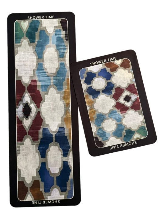 Large Sized Anti Slip Water Absorbent Runner With Mat 22