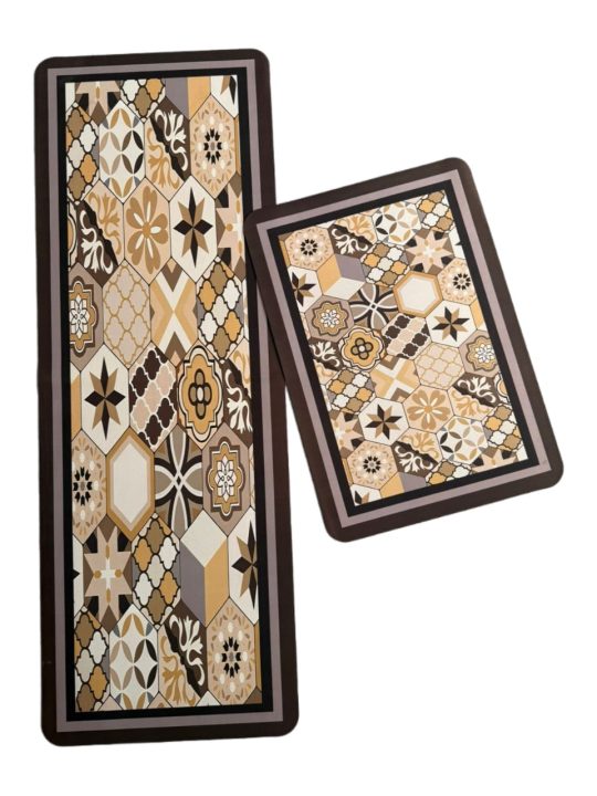 Large Sized Anti Slip Water Absorbent Runner With Mat 25