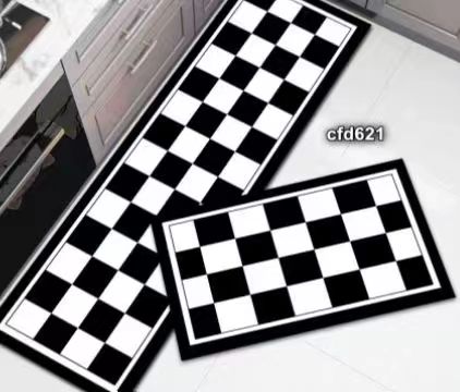 Large Sized Anti Slip Water Absorbent Runner With Mat 32