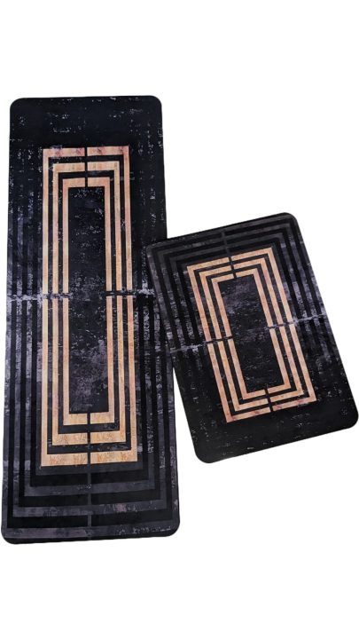 Large Sized Anti Slip Water Absorbent Runner With Mat 37