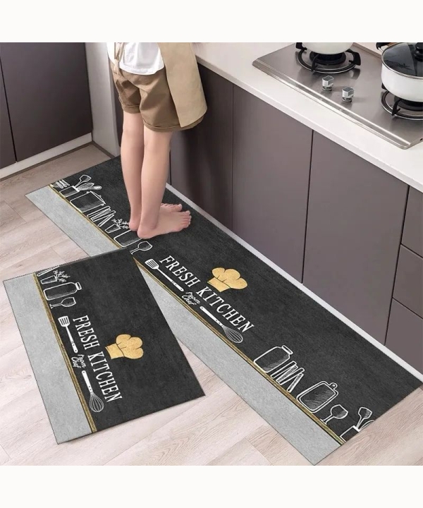 Large Sized Anti Slip Water Absorbent Runner With Mat 56